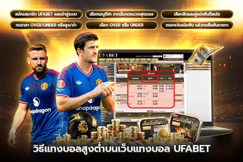 วิธีแทงบอลสูงต่ำบนเว็บแทงบอล UFABET